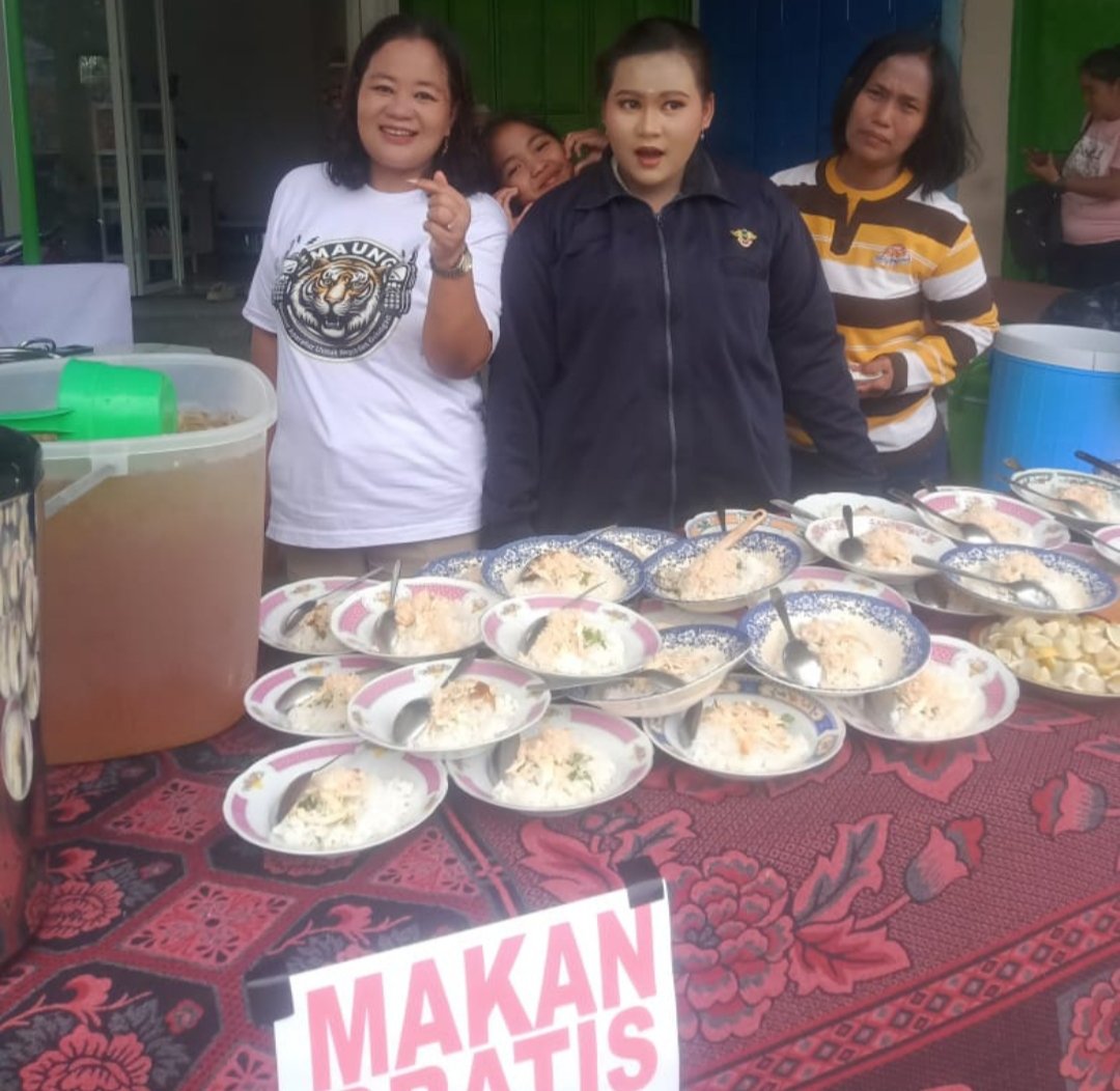 DPC LSM MAUNG Mojokerto Bersama Komunitas Lintas Agama Gelar Makan Gratis